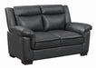 Arabella Pillow Top Upholstered Loveseat Grey - De Avenue Furniture