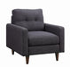 Watsonville Tufted Back Chair Grey - De Avenue Furniture