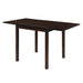 Kelso Rectangular Dining Table with Drop Leaf Cappuccino - De Avenue Furniture