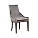 Phelps Upholstered Demi Wing Chairs Grey (Set of 2) - De Avenue Furniture