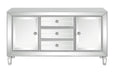 Leticia 3-drawer Accent Cabinet Silver - De Avenue Furniture