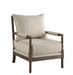 Blanchett Cushion Back Accent Chair Beige and Natural - De Avenue Furniture