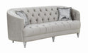 Avonlea Sloped Arm Tufted Sofa Grey - De Avenue Furniture