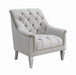 Avonlea Sloped Arm Tufted Chair Grey - De Avenue Furniture