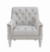 Avonlea Sloped Arm Tufted Chair Grey - De Avenue Furniture