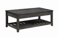 Cliffview Lift Top Coffee Table with Storage Cavities Grey - De Avenue Furniture