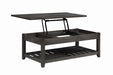 Cliffview Lift Top Coffee Table with Storage Cavities Grey - De Avenue Furniture