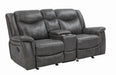 Conrad Upholstered Motion Loveseat Cool Grey - De Avenue Furniture