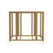 Adri Metal Frame End Table Matte Brass - De Avenue Furniture