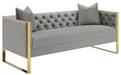 Eastbrook Tufted Back Sofa Grey - De Avenue Furniture