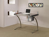 Melo 3-Drawer Drafting Desk Champagne - De Avenue Furniture