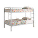 Morgan Twin Over Twin Bunk Bed White - De Avenue Furniture