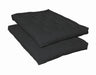 9" Deluxe Innerspring Futon Pad Black - De Avenue Furniture