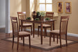 Robles 5-piece Dining Set Chestnut and Tan - De Avenue Furniture