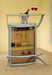 Dallas 2-shelf Home Bar Silver and Frosted Glass - De Avenue Furniture