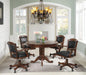 Turk 3-in-1 Round Pedestal Game Table Tobacco - De Avenue Furniture