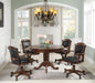 Turk Game Chair with Casters Black and Tobacco - De Avenue Furniture
