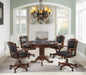 Turk Game Chair with Casters Black and Tobacco - De Avenue Furniture