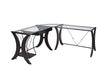 Monterey 3-piece L-shaped Computer Desk Set Cappuccino - De Avenue Furniture
