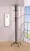 Collier 12-hook Coat Rack Black - De Avenue Furniture