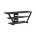 Donlyn 2-tier TV Console Black - De Avenue Furniture