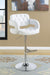 Brandi Adjustable Bar Stool Chrome and White - De Avenue Furniture