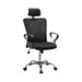 Stark Mesh Back Office Chair Black and Chrome - De Avenue Furniture