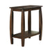 Raphael 1-shelf Chairside Table Cappuccino - De Avenue Furniture