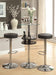 Gianella Glass Top Bar Table with Wine Storage Black and Chrome - De Avenue Furniture