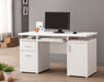 Tracy 2-drawer Computer Desk White - De Avenue Furniture