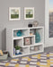 Velma Convertible TV Console and Bookcase White - De Avenue Furniture