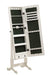 Batista Jewelry Cheval Mirror with Drawers White - De Avenue Furniture