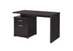 Irving 2-drawer Office Desk with Cabinet Cappuccino - De Avenue Furniture