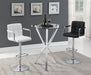 Palomar Adjustable Height Bar Stool Black and Chrome - De Avenue Furniture