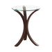 Edgar Round Accent Table Cappuccino - De Avenue Furniture