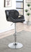 Berrington Adjustable Bar Stools Chrome and Black (Set of 2) - De Avenue Furniture