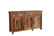 Henry 3-door Accent Cabinet Reclaimed Wood - De Avenue Furniture