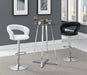 Zanella Glass Top Bar Table Chrome - De Avenue Furniture
