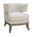Jordan Dominic Barrel Back Accent Chair White and Weathered Grey - De Avenue Furniture