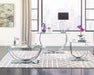 Danville U-shaped Sofa Table Chrome - De Avenue Furniture