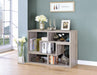 Velma Convertable Bookcase and TV Console Grey Driftwood - De Avenue Furniture