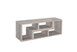 Velma Convertable Bookcase and TV Console Grey Driftwood - De Avenue Furniture