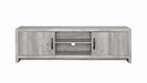 Burke 2-door TV Console Grey Driftwood - De Avenue Furniture