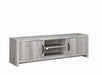 Burke 2-door TV Console Grey Driftwood - De Avenue Furniture