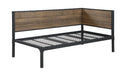 Getler Daybed Weathered Chestnut and Black - De Avenue Furniture