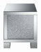 Gillian Square End Table Silver and Clear Mirror - De Avenue Furniture