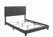 Mapes Tufted Upholstered Queen Bed Charcoal - De Avenue Furniture