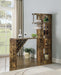 Belvedere 5-shelf Bar Table Storage Antique Nutmeg - De Avenue Furniture