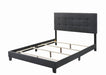 Mapes Upholstered Tufted Full Bed Charcoal - De Avenue Furniture