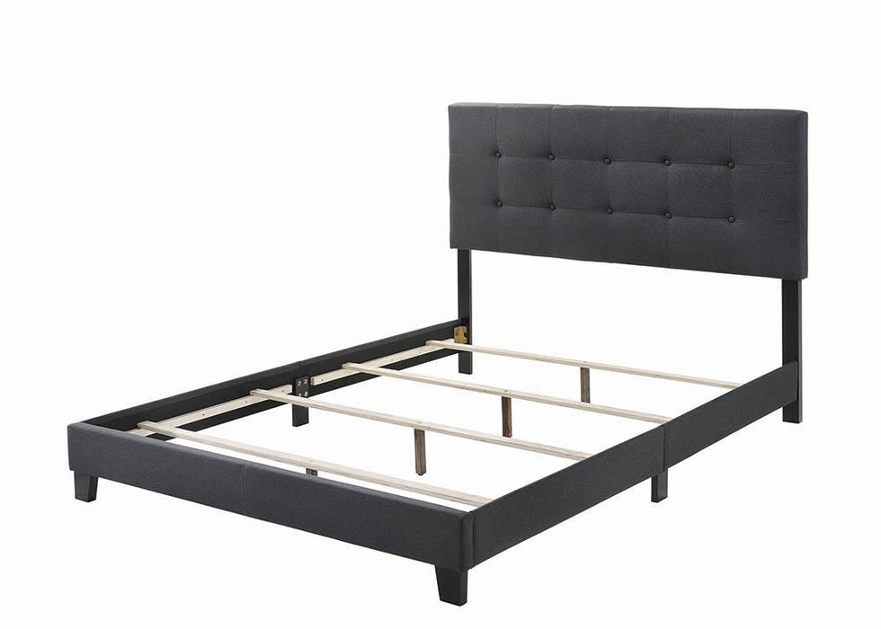 Mapes Upholstered Tufted Full Bed Charcoal - De Avenue Furniture